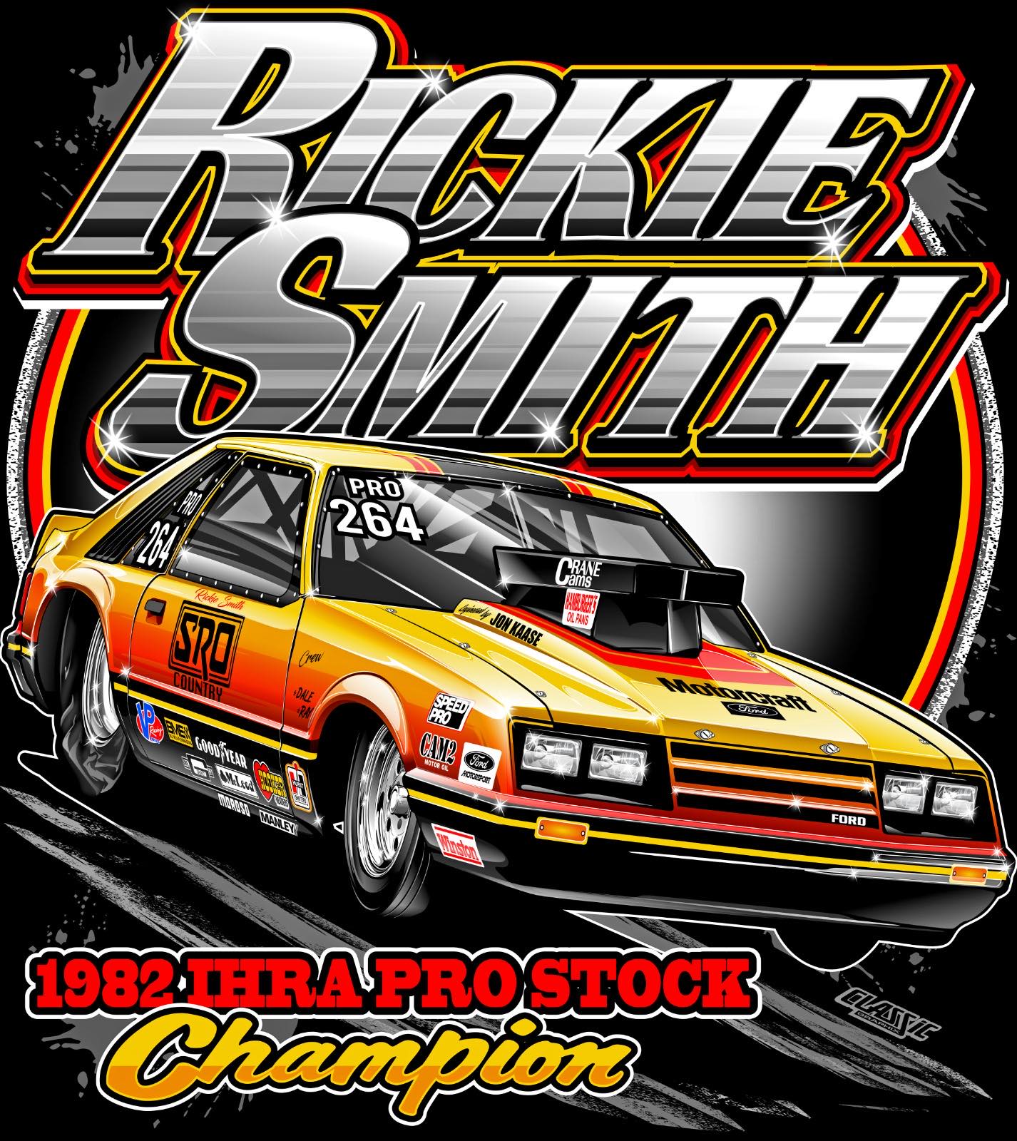 NOW SHIPPING - Rickie Smith's first Pro Stock championship shirt