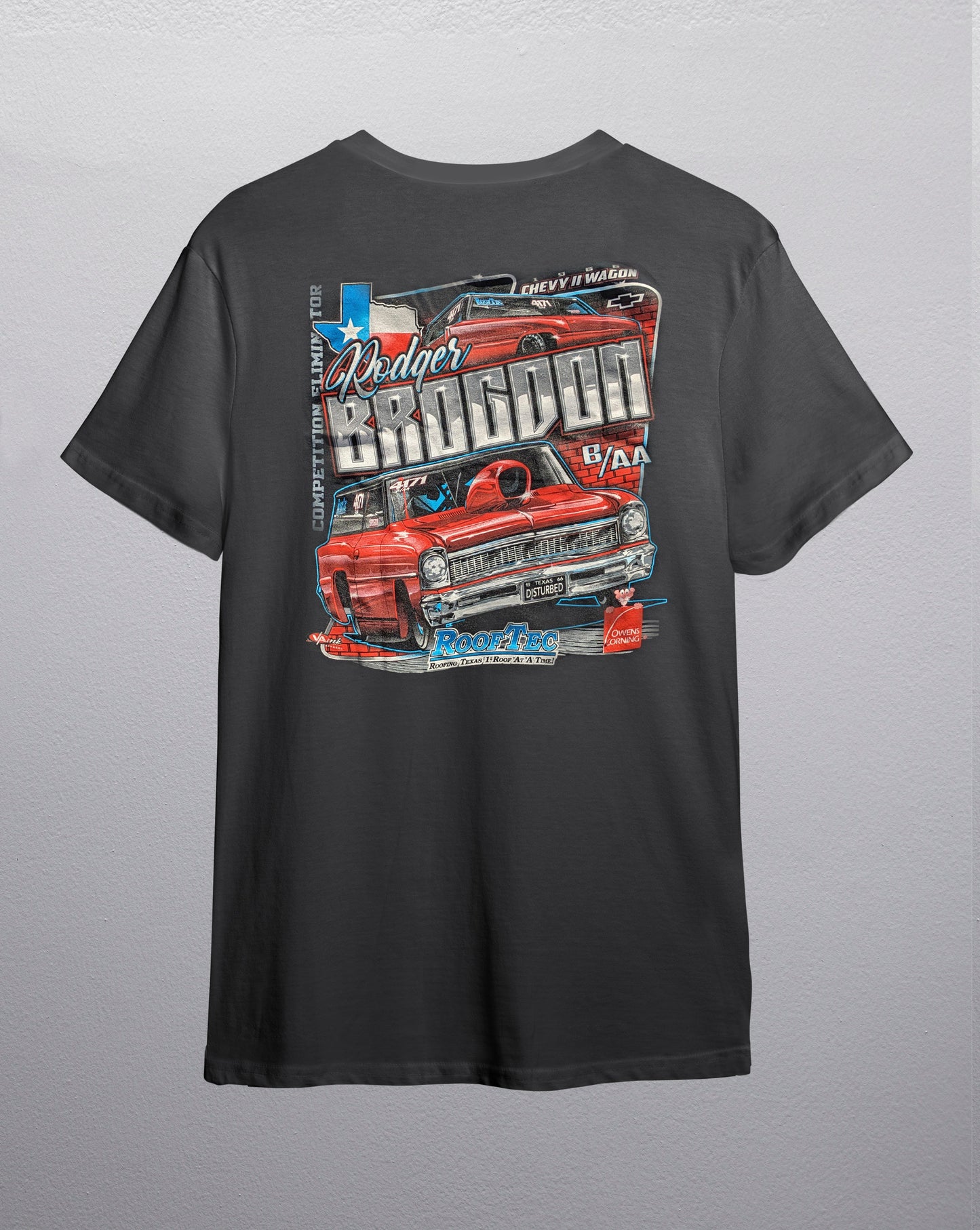 Rodger Brogdon Racing T-Shirt - Dark Gray