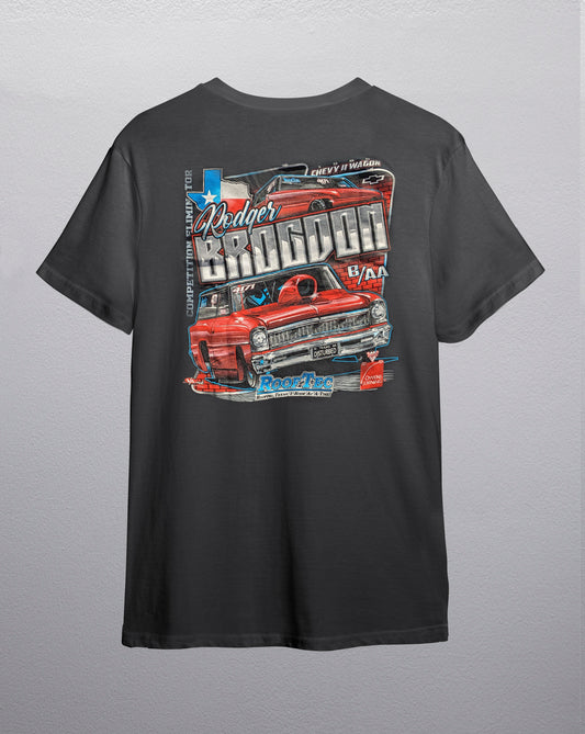 Rodger Brogdon Racing T-Shirt - Dark Gray