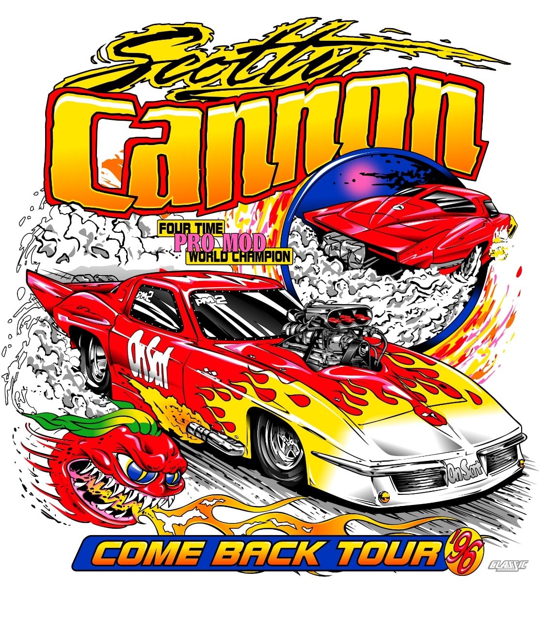 Limited Edition - Scotty Cannon 1963 Corvette shirt in white – My Store