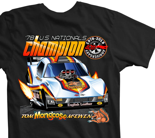 Back in Stock - Tom McEwen's 1978 Indy Winner - $25 all sizes